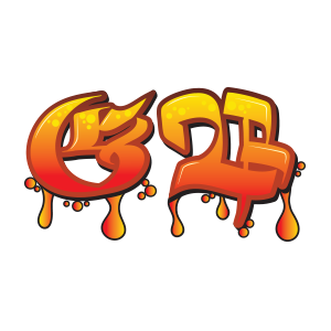 graffiti style sticker IR